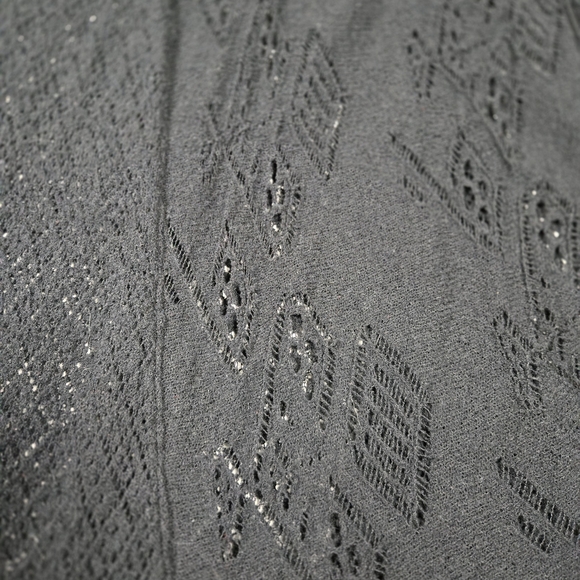 Free People Black Magic Lace Knit High-Low Boho Tunic Dress - Size Small - Picture 5 of 9